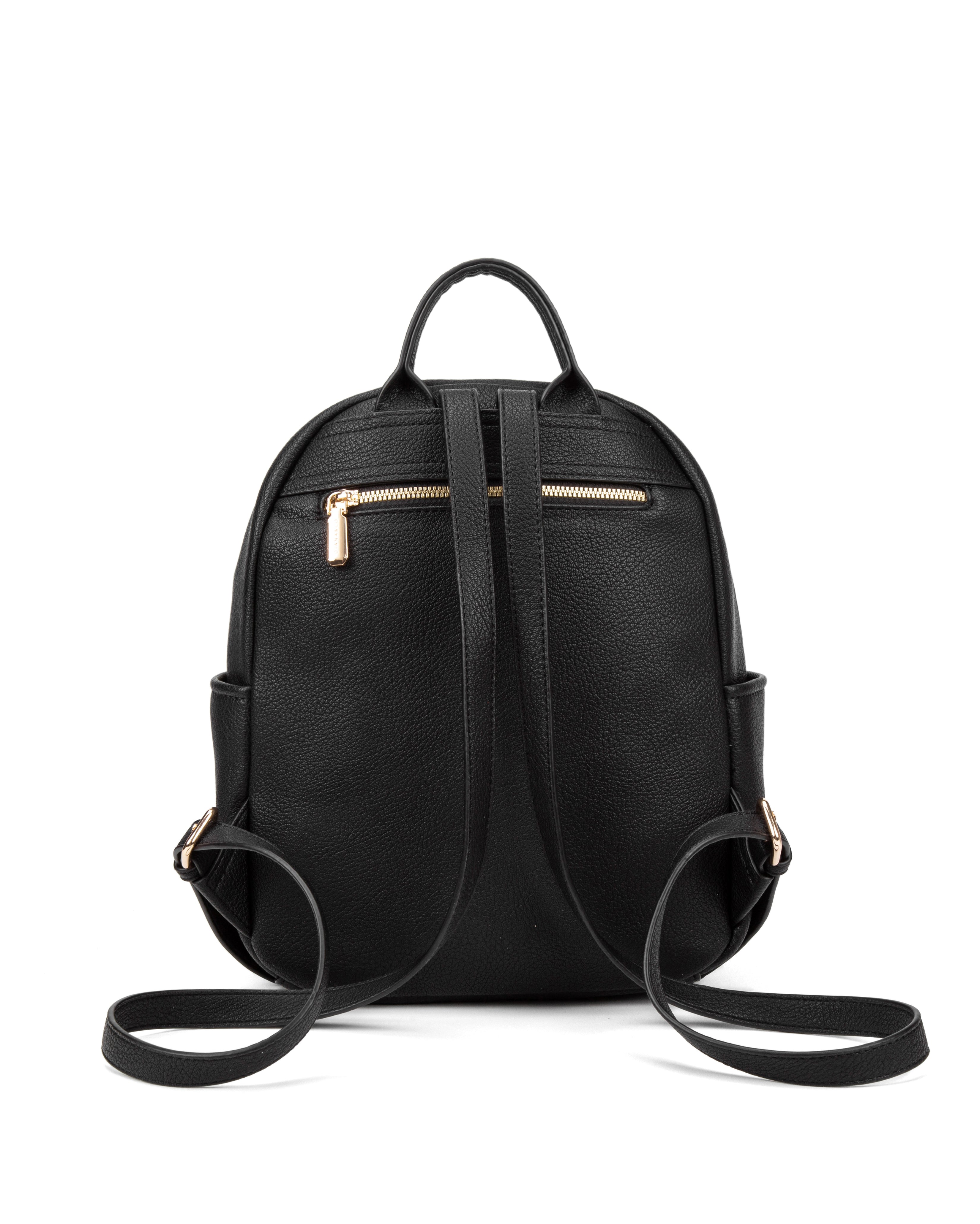 Zaino da donna in pelle vegana Casual 740-2PT-BLACK Diana&co