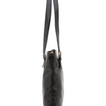 Borsa a spalla da donna 100% pelle 5536-Nero I Fratelli