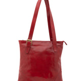 Borsa a spalla da donna 100% pelle 5536-Rosso I Fratelli
