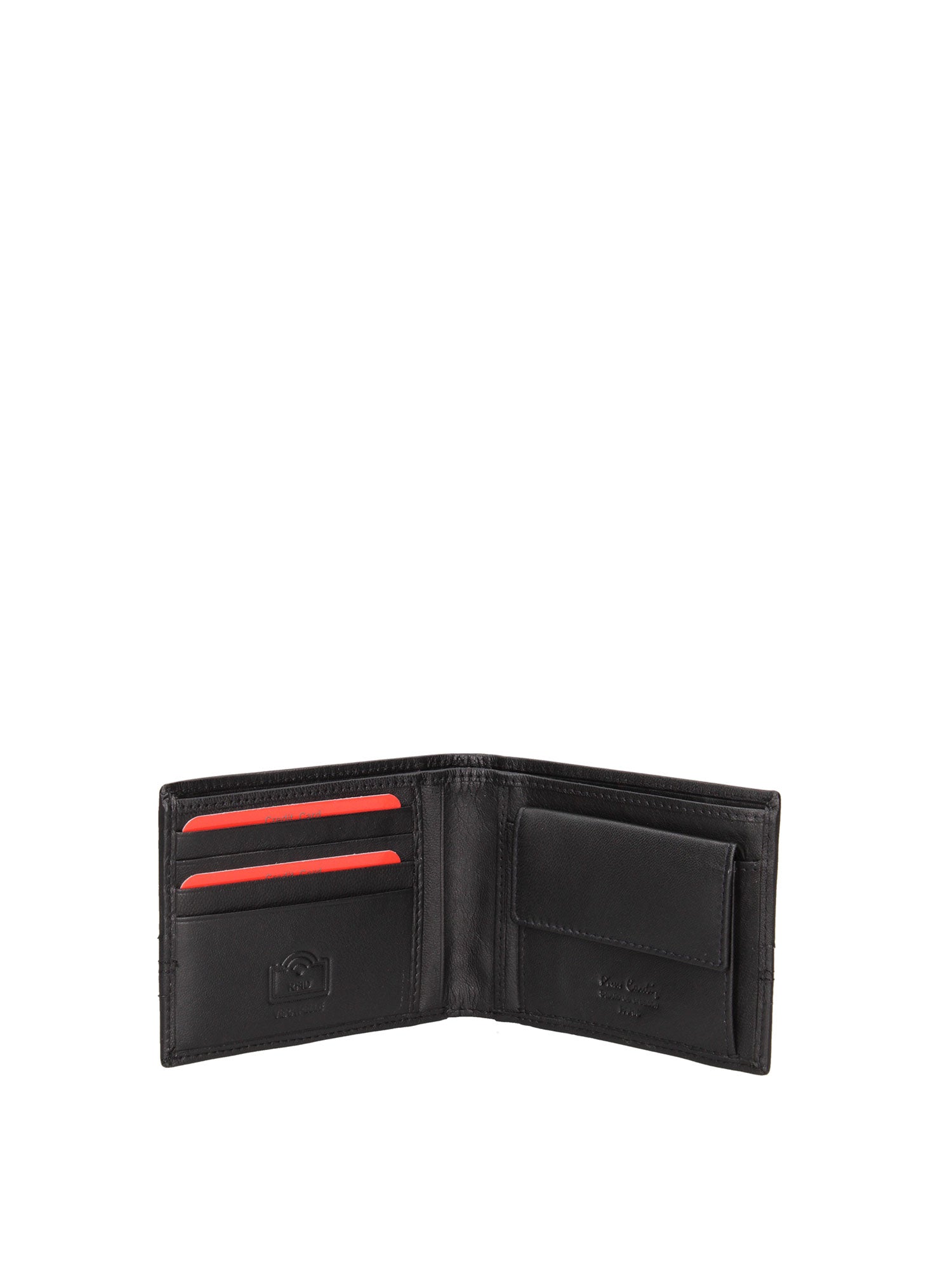 Portafoglio uomo in vera pelle Sfoderato 8805-97-NERO-NERO Pierre Cardin