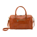 Borsa a bauletto da donna 100% pelle 5538-Cognac I Fratelli