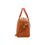 Borsa a bauletto da donna 100% pelle 5538-Cognac I Fratelli