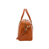 Borsa a bauletto da donna 100% pelle 5538-Cognac I Fratelli