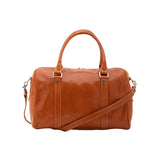 Borsa a bauletto da donna 100% pelle 5538-Cognac I Fratelli