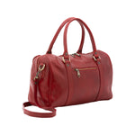 Borsa a bauletto da donna 100% pelle 5538-Rosso I Fratelli