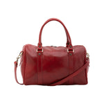 Borsa a bauletto da donna 100% pelle 5538-Rosso I Fratelli