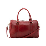 Borsa a bauletto da donna 100% pelle 5538-Rosso I Fratelli