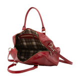 Borsa a bauletto da donna 100% pelle 5538-Rosso I Fratelli
