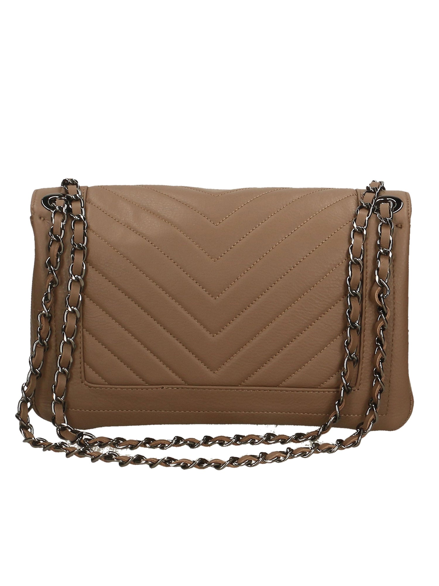Bologna Borsa a spalla da donna Vera pelle 6590-TAUPE Gave Lux