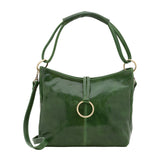 Borsa a spalla da donna 100% pelle 5541-Verde I Fratelli
