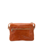 Borsa a tracolla da donna Vera pelle 5545-Cognac I Fratelli