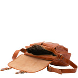 Borsa a tracolla da donna Vera pelle 5545-Cognac I Fratelli