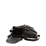 Borsa a spalla da donna Vera pelle 5546-Nero I Fratelli
