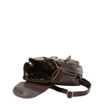 Borsa a spalla da donna Vera pelle 5546-Tmoro I Fratelli