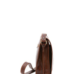 Borsa a tracolla uomo in vera pelle Made in Italy 5552-Marrone I Fratelli
