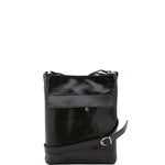 Borsa a tracolla uomo in vera pelle Made in Italy 5556-Nero I Fratelli
