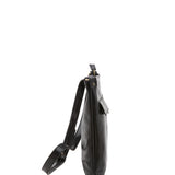 Borsa a tracolla uomo in vera pelle Made in Italy 5556-Nero I Fratelli