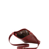 Borsa a tracolla uomo in vera pelle Made in Italy 5556-Rosso I Fratelli