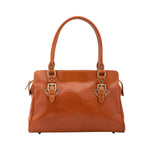 Borsa a mano da donna 100% pelle 5557-Cognac I Fratelli