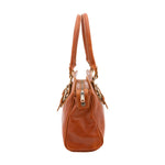 Borsa a mano da donna 100% pelle 5557-Cognac I Fratelli