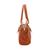 Borsa a mano da donna 100% pelle 5557-Cognac I Fratelli