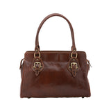 Borsa a mano da donna 100% pelle 5557-Marrone I Fratelli