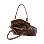Borsa a mano da donna 100% pelle 5557-Marrone I Fratelli