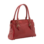 Borsa a mano da donna 100% pelle 5557-Rosso I Fratelli