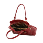 Borsa a mano da donna 100% pelle 5557-Rosso I Fratelli