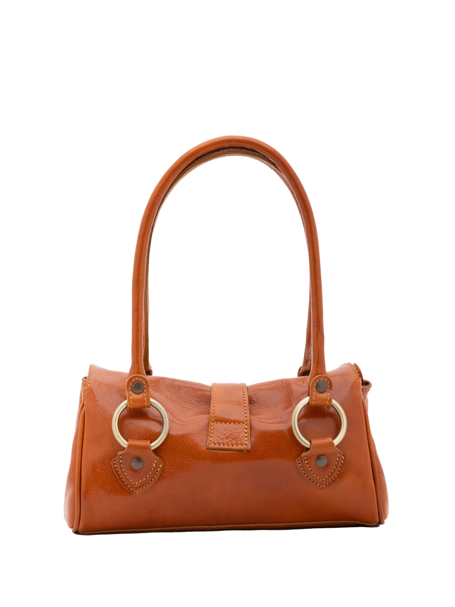 Borsa a mano da donna 100% pelle 5559-Cognac I Fratelli