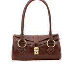 Borsa a mano da donna 100% pelle 5559-Marrone I Fratelli