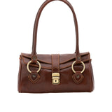 Borsa a mano da donna 100% pelle 5559-Marrone I Fratelli