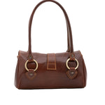 Borsa a mano da donna 100% pelle 5559-Marrone I Fratelli