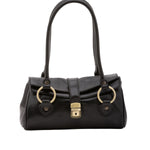 Borsa a mano da donna 100% pelle 5559-Nero I Fratelli