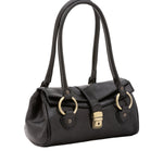Borsa a mano da donna 100% pelle 5559-Nero I Fratelli