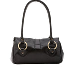Borsa a mano da donna 100% pelle 5559-Nero I Fratelli