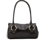 Borsa a mano da donna 100% pelle 5559-Nero I Fratelli