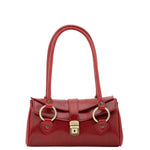 Borsa a mano da donna 100% pelle 5559-Rosso I Fratelli