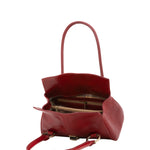 Borsa a mano da donna 100% pelle 5559-Rosso I Fratelli