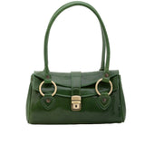 Borsa a mano da donna 100% pelle 5559-Verde I Fratelli