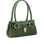 Borsa a mano da donna 100% pelle 5559-Verde I Fratelli