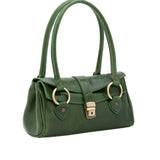 Borsa a mano da donna 100% pelle 5559-Verde I Fratelli