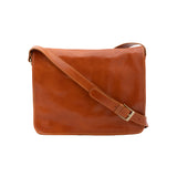 Borsa a tracolla uomo in vera pelle Made in Italy 5561-Cognac I Fratelli