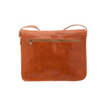 Borsa a tracolla uomo in vera pelle Made in Italy 5561-Cognac I Fratelli