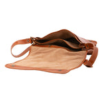 Borsa a tracolla uomo in vera pelle Made in Italy 5561-Cognac I Fratelli