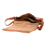 Borsa a tracolla uomo in vera pelle Made in Italy 5561-Cognac I Fratelli