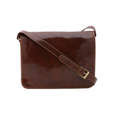 Borsa a tracolla uomo in vera pelle Made in Italy 5561-Marrone I Fratelli
