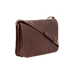 Borsa a tracolla uomo in vera pelle Made in Italy 5561-Marrone I Fratelli