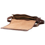 Borsa a tracolla uomo in vera pelle Made in Italy 5561-Marrone I Fratelli