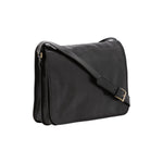 Borsa a tracolla uomo in vera pelle Made in Italy 5561-Nero I Fratelli
